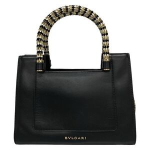 Bvlgari Tote Bag Serpenti Scalier Black X Light Brown X Multi Mini Bag Leopard